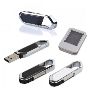 7284-8GB Metal Plastik Anahtarlık USB Bellek